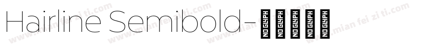 Hairline Semibold字体转换
